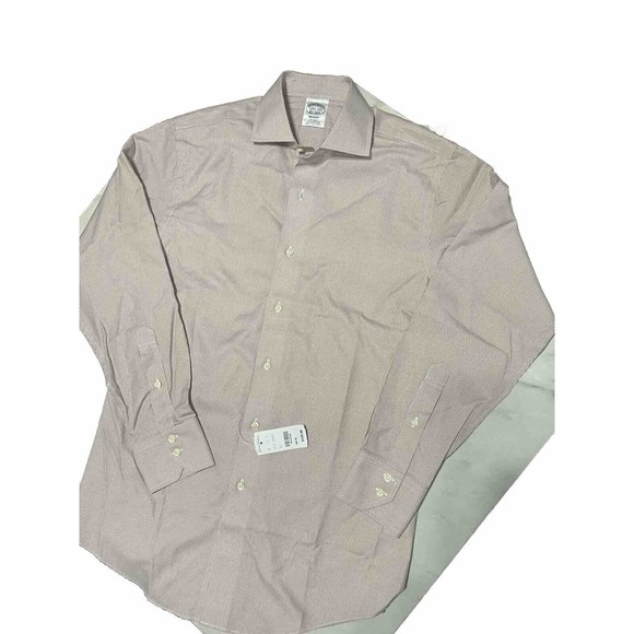 BROOKS BROTHERS Regent Non Iron Cotton Supima Dress Shirt striped 14.5 - 33 NWT - Picture 2 of 6